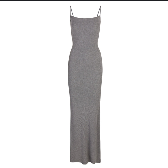 SKIMS Dresses & Skirts - Skims Soft Lounfe Dress Color Grey Size M